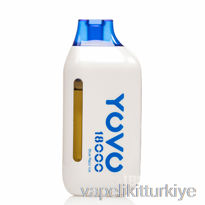 Elektronik Sigara Kalemi Vape Mate Yovo Ultra 18000 Tek Kullanımlık Mavi Razz Buz